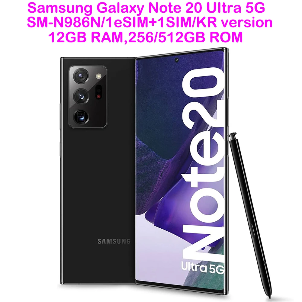 Refurbished Samsung Galaxy Note 20 Super 5G N986N Smart Android Phone 6.9-inch 12GB 256GB 108MP Used Samsung Phone KoreanEdition