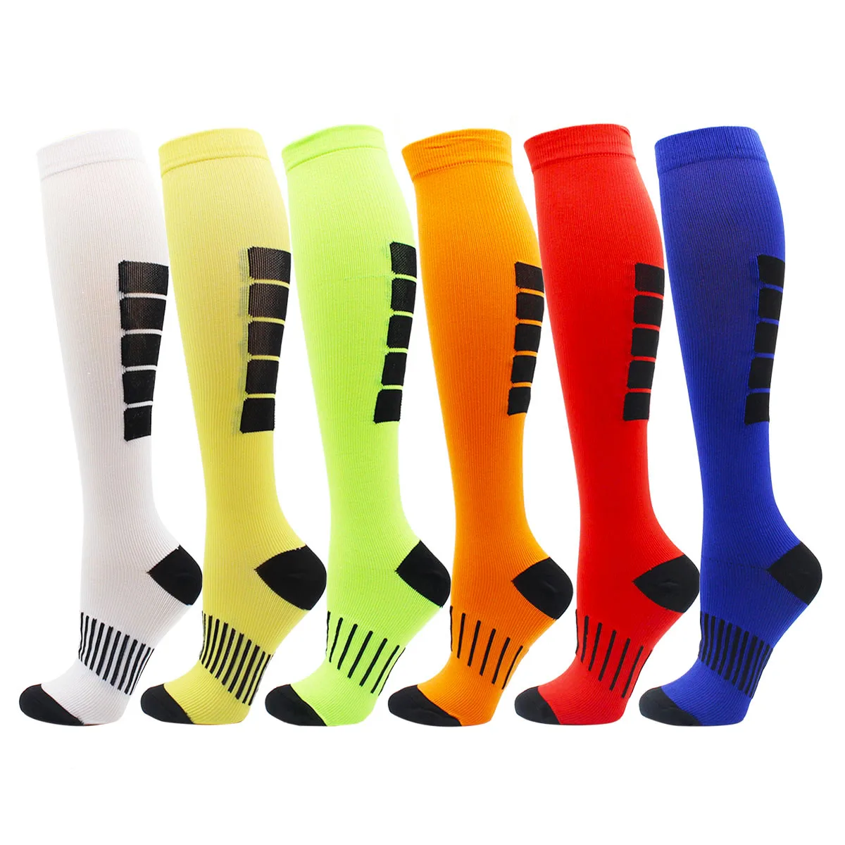 Men and Women Running Cycling Outdoor Sports Socks Long Tube Fashion Compression Socks for Varicose Veins Diabetic Veins Socks