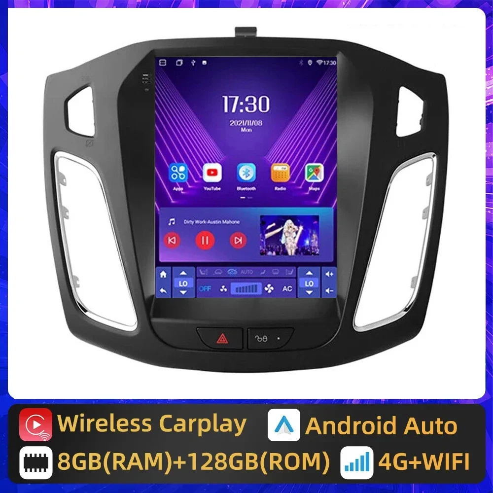 

Android 13.0 Car Radio For Ford Focus 2011-2019 Multimedia Video 2Din 4G WIFI GPS wireless Carplay Head Unit 9.7" IPS Player