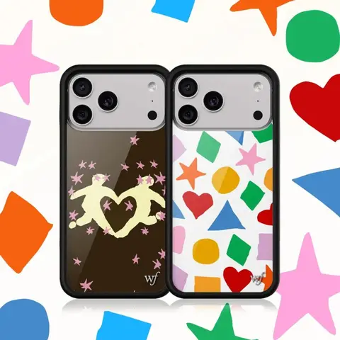 New Wilds Flowers Ins Soulmate Phone Case for iPhone 11 12 13 14 15 16 17 Pro Max Plus Air WF Colored Geometric shapes Cover