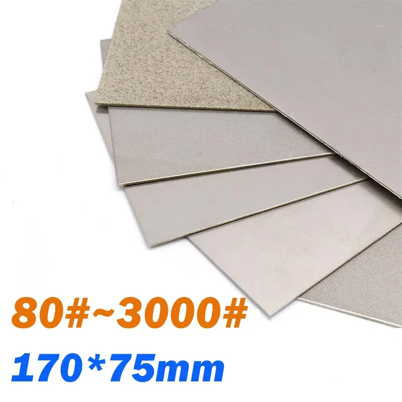 

75x170mm Rectangle Diamond Grinding Jewelry Polish Grinding Disc 80 - 3000Grit Emery Diamond Sandpaper Ewelry Polishing Grinding