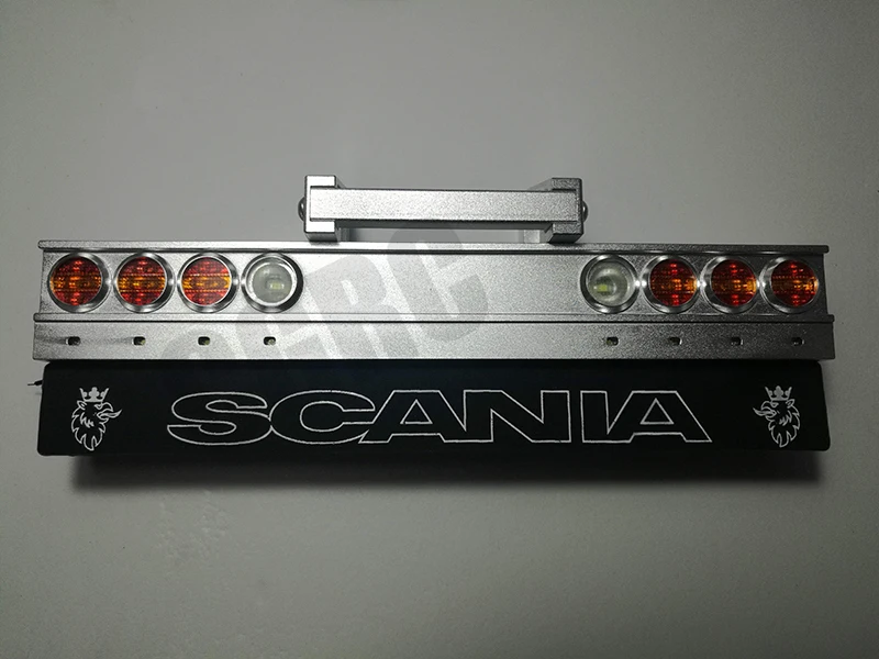 Metal CNC Taillight System for 1/14 Tamiya RC Truck Trailer Tipper Scania 620 470 Benz Actros Volvo FH16 MAN TGX DIY Parts