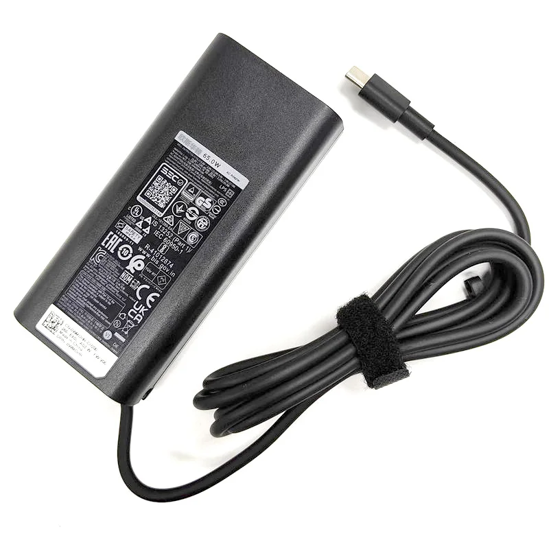 For Dell 65W USB-C Type C Laptop AC Adapter Power Charger 20V-3.25A 5V3A 9V3A 15V3A HA65NM190 LA65NM170 DA65NM170 DA65NM190