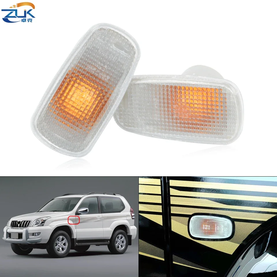 ZUK Fender Lamp Side Turn Signal Light For TOYOTA LAND CRUISER PRADO 2002-2010 RAV4 LAND CRUISER For LEXUS SC430 2001-2005 LH=RH