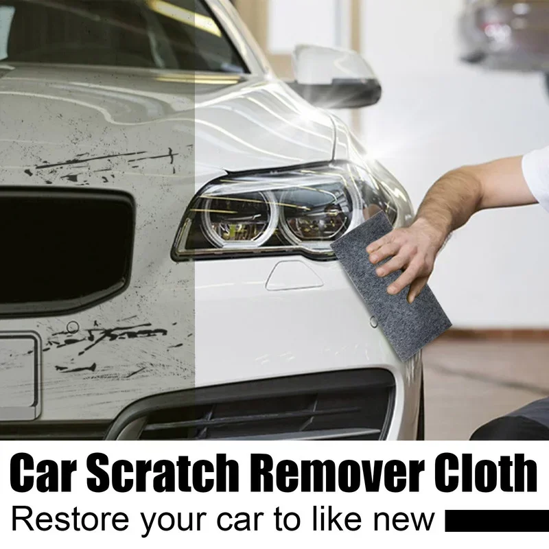 Car Scratch Nano Repair Wipes Multifunction Car Repair Paint Scratches Water Stains Auto Wax Abrasive Scratch Cleaning Cloths