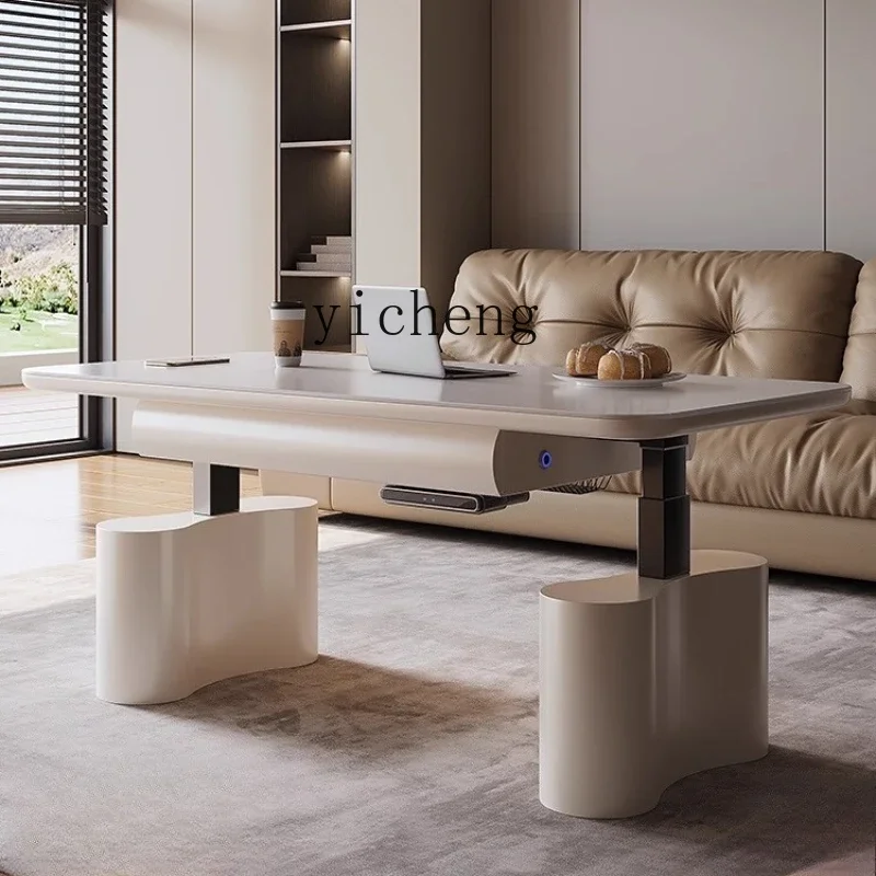 Lift Coffee Table Dining Table Dual-purpose Electric Fire Heating Two-in-one Intelligent Multi-function IntegrationC11