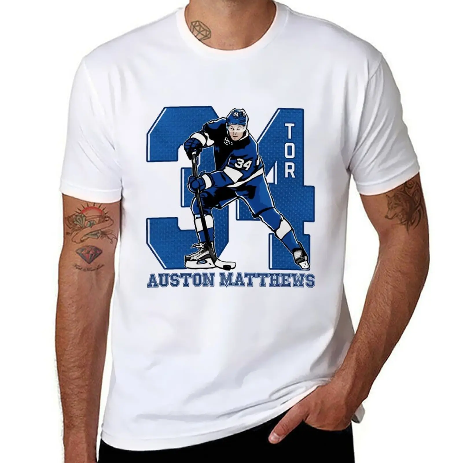 

Auston Matthews Game T-Shirt t shirts for man cotton man t shirt cotton T-Shirt