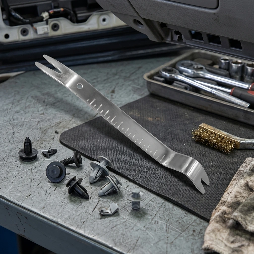Car Interior Trim Removal Tool Stainless Steel Ergonomic Handle Durable Design for Auto Repair Workshops and DIY Enthusiasts