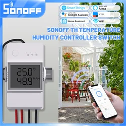 16/20A SONOFF TH Elite Oorsprong Wifi Temperatuur Vochtigheid Monitor Controller Schakelaar Met THS01/WTS01 Sensor Diy slimme Thermostatische