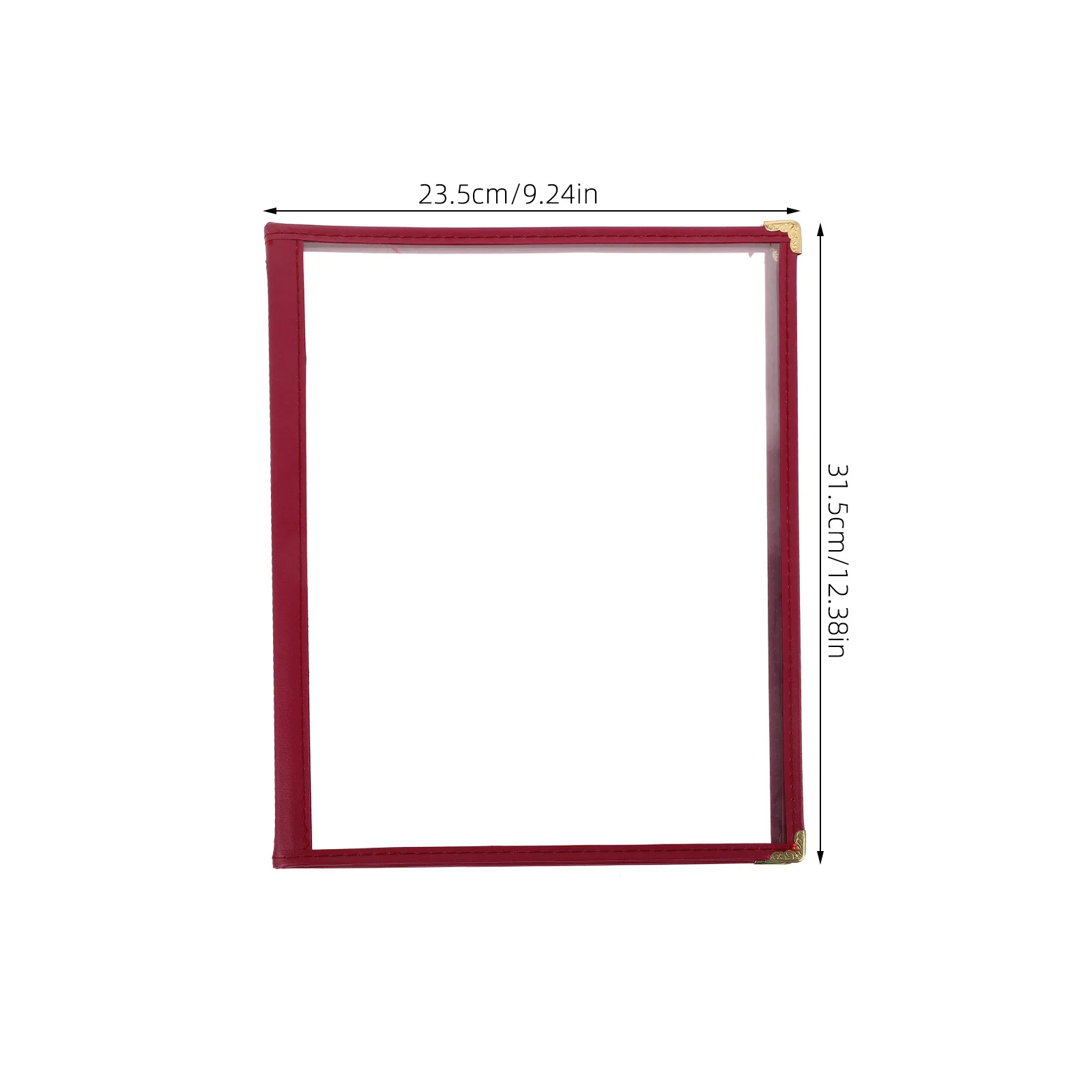 Restaurant Menu Cover A4 4 Page Transparent Views Durable Page Holder Vibrant Color for Bars Cafes Restaurant Menu Covers