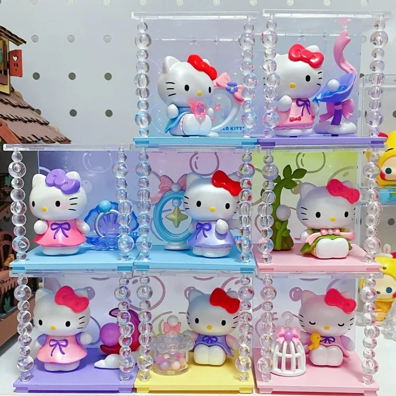 

Genuine Sanrio Hellokitty Pearls Shine Like Dreamy Shadows Series Blind Box Cute Trendy Toys Mystery Box Lovely Birthday Gift