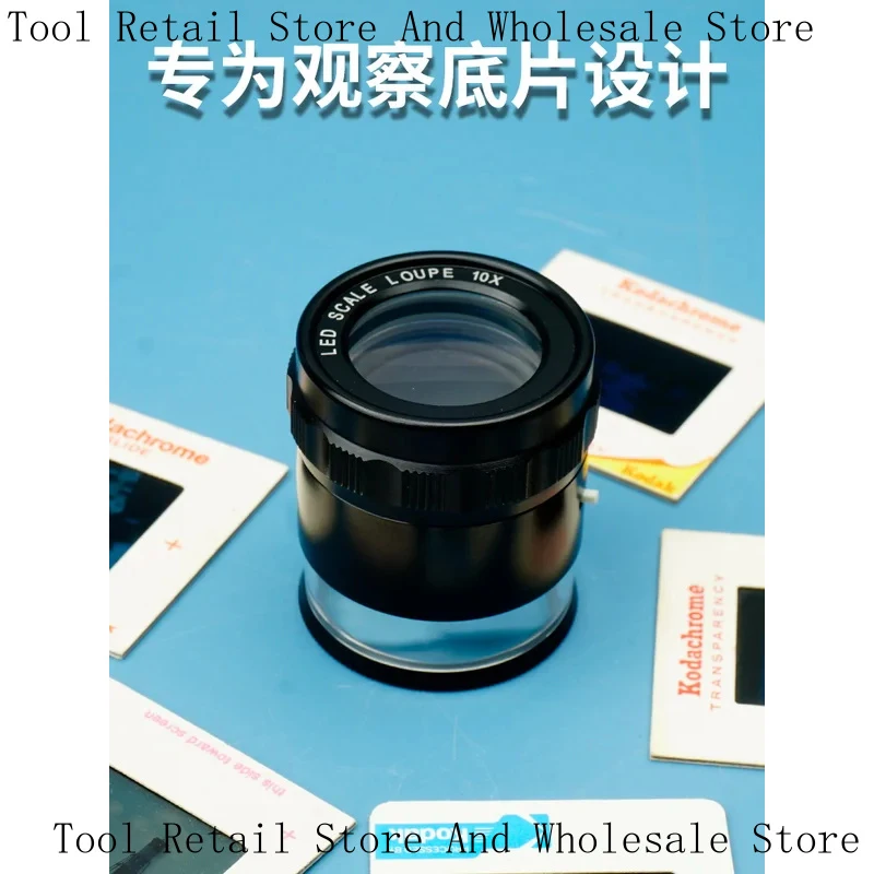 Negative Magnifier Eyepiece Reversal Film with Monocular Cylinder Observation 10 Times Glass Lens