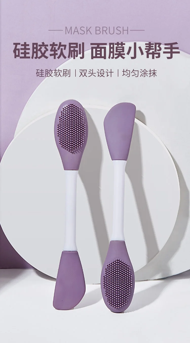 Mask Brush Deep Cleaning Tools 2 In1 Scrub Blackhead Silicone Facial Cleansing Scrub Pore Facial Skin Care