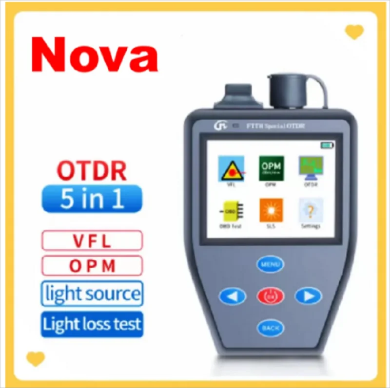 Imagem -06 - Português Active Otdr Handheld com Medidor de Potência Óptica Fonte de Luz Estável Multifunções Vfl Tester de Fibra Óptica