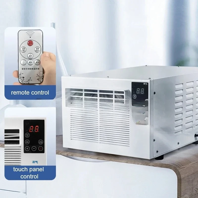 #Portable Mobile Air Conditioning Dehumidification Desktop Mini Cooling and Heating Machine Free Installation with Remote Contro