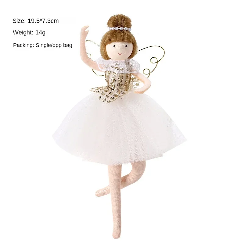 New Christmas Decorations Instagram Cute Ballet Girl Doll Plush Angel Doll Pendant christmas decorations for home 2024 xmas tree