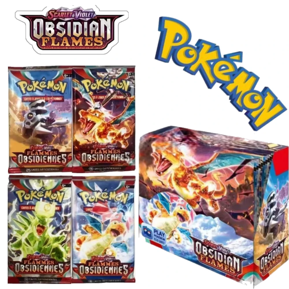 Pokémon inglese FLAMES PHANTASMALS Scarlet & Violet 151 Avventure prismatiche Ensemble Booster Packs Carte da battaglia collezionabili per bambini Regalo