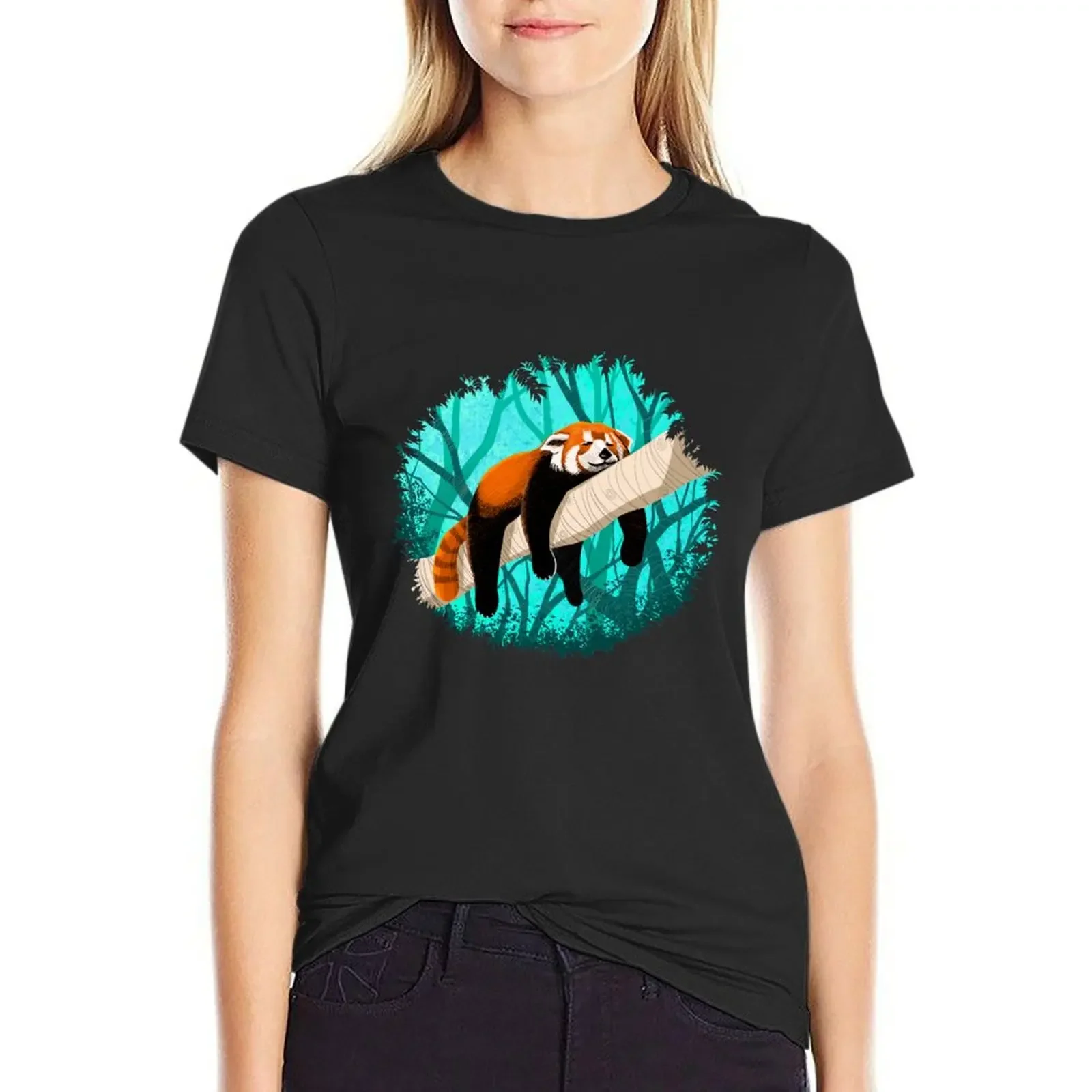 

Red Panda T-Shirt animal prinfor quick-drying aesthetic clothes shirts graphic tees clothes for woman