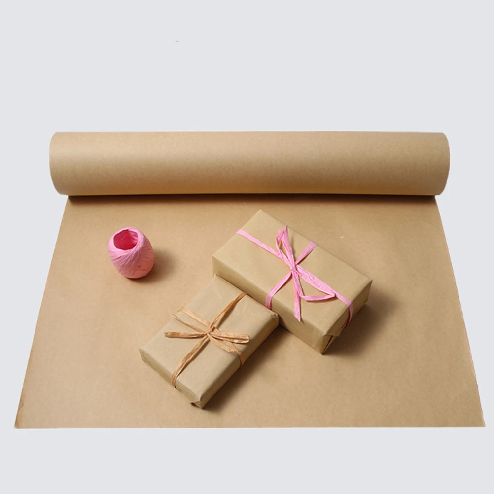 

Paper Roll 50Mx60CM Brown Wrapping Paper for Gift Packing DIY Craft Supplies Flower Arrangement Packaging Solution