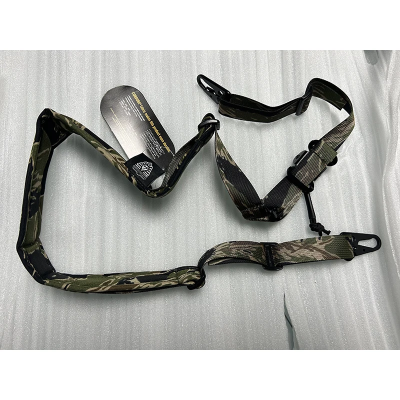 Ferro style Tactical Sling 2 Point Modular Sling Strap Shooting Hunt Combat Quick Adjustable MULTICAM  Tiger Tabby Camouflage