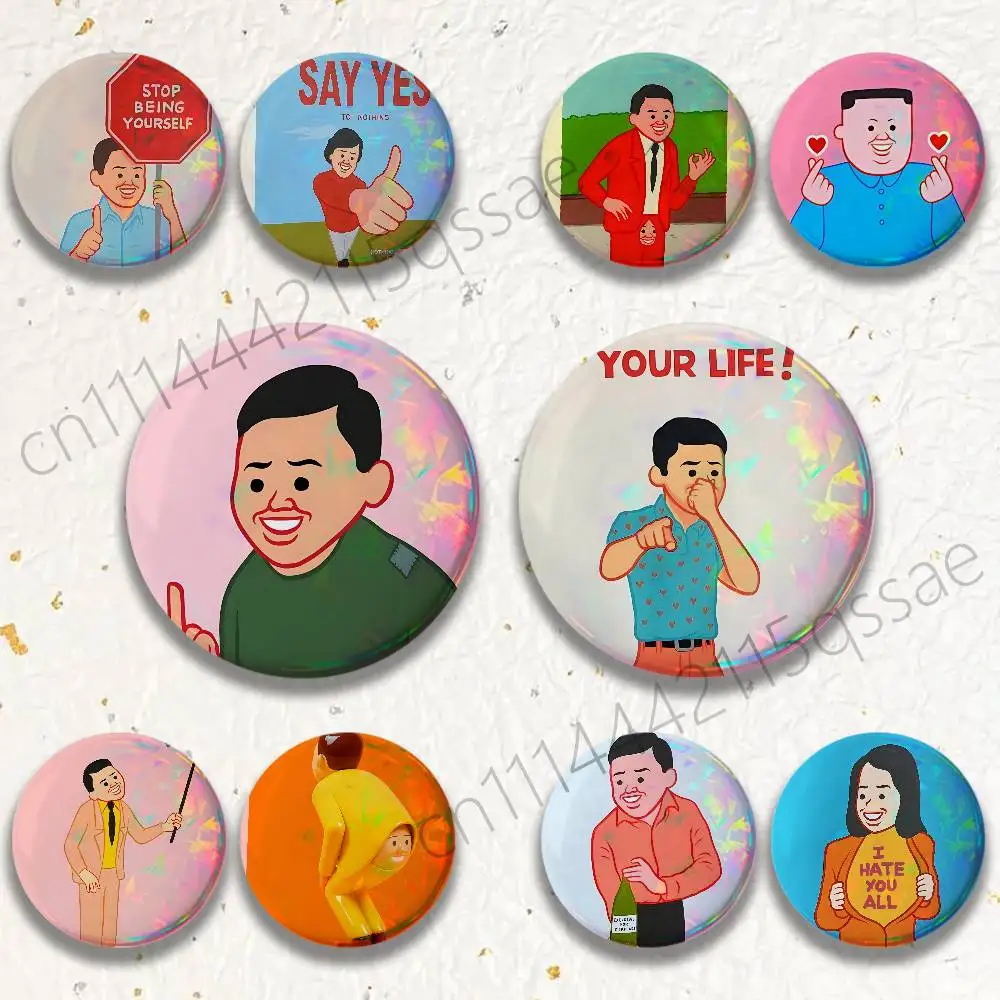 Joan C-Cornella Funny 25mm 75mm 44mm 58mm 32m Brooches Badges Pins for Accessories