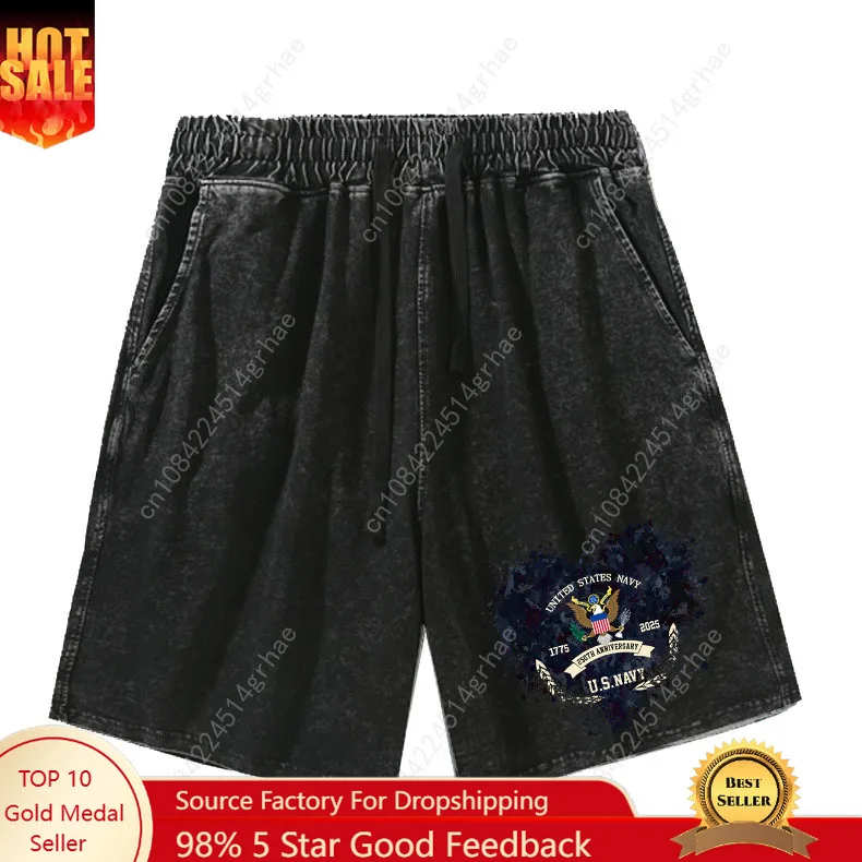 

250 Years America Anniversary 250th Mens Womans Retro Short Pants Vintage Cotton Elastic Soft Beach Shorts Customized Pant