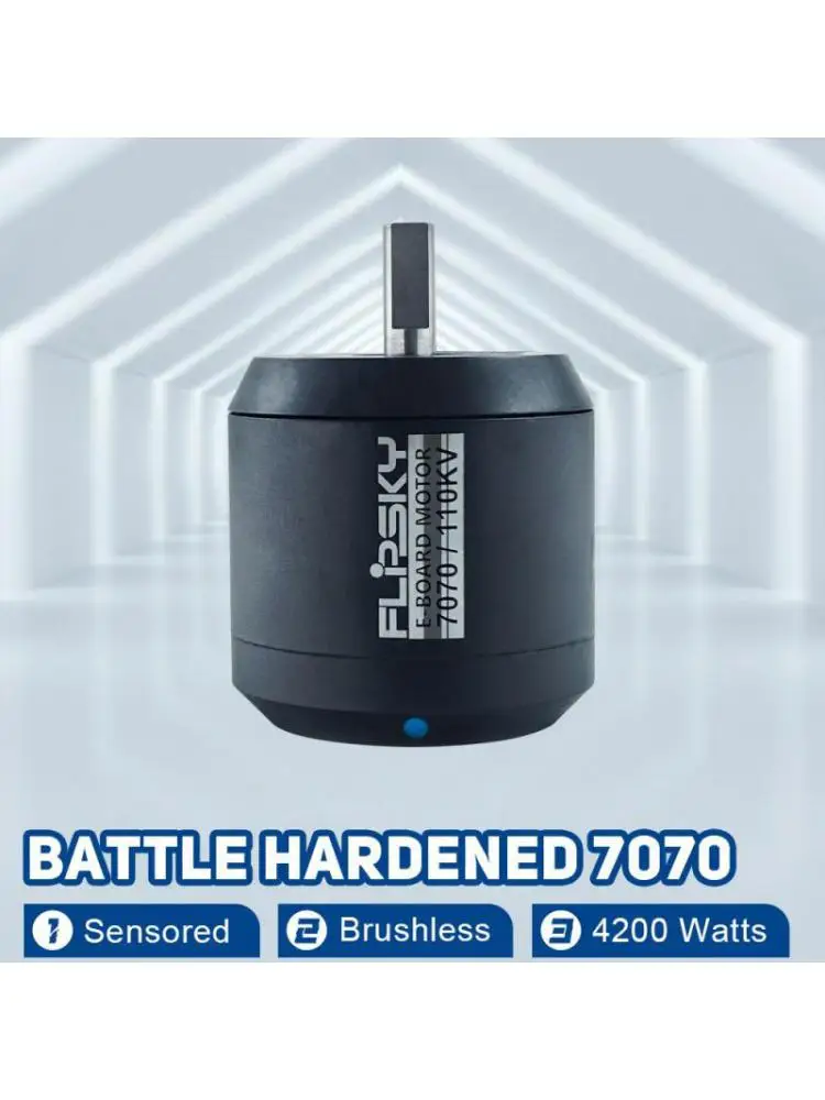 Flipsky Sensorgesteuerter Außenläufer Brushless DC-Motor Battle Hardened 7070 110kV 4200W für Elektro-Skateboard/E-Bike/Scooter/Roboter