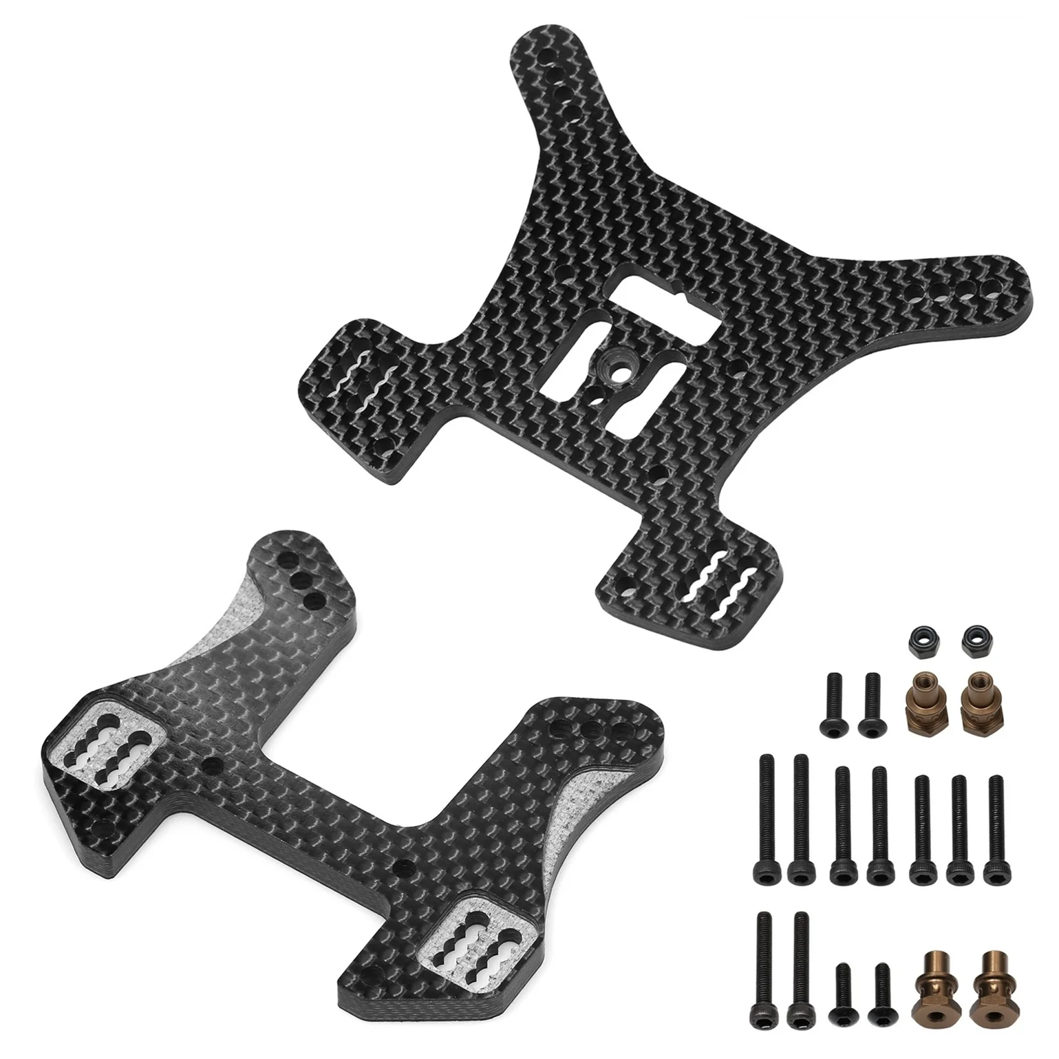 

Carbon Fiber Front and Rear Shock Tower Plate IF704 IF705 for Kyosho MP11 RC Car Upgrade Parts Accessories