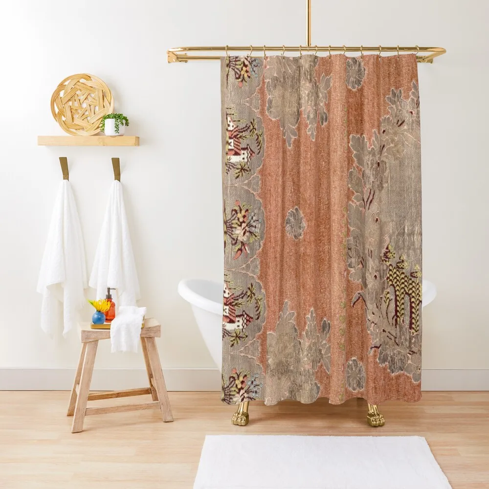 

Antique Oriental Rug Shower Curtain Window Bathroom Accessory Bathroom Decor Anti-Mold Waterproof Shower Curtain