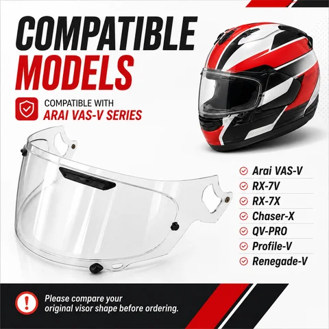 For Arai VAS-V|RX-7V|RX-7X|Chaser-X|QV-PRO|Profile-V|Renegade-V Helmet Visor