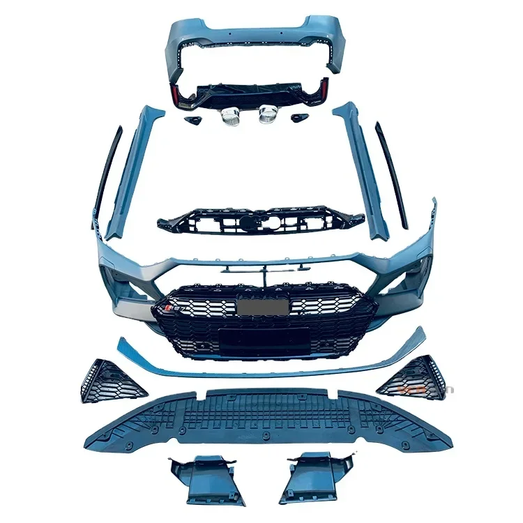 

New RS7 Style Front Bumper Rear Bumper ABT Front Splitter for Audi A7 S7 Full Body Kit 2019 2020 2021