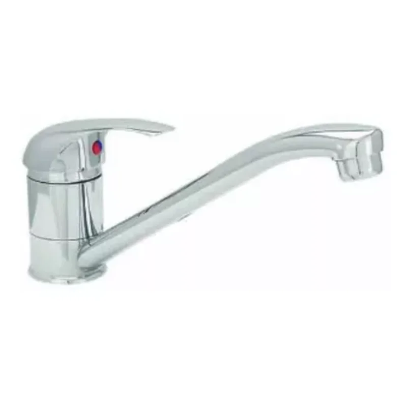 

4076 single control mixing faucet, chrome plated finish, used for traditional faucets