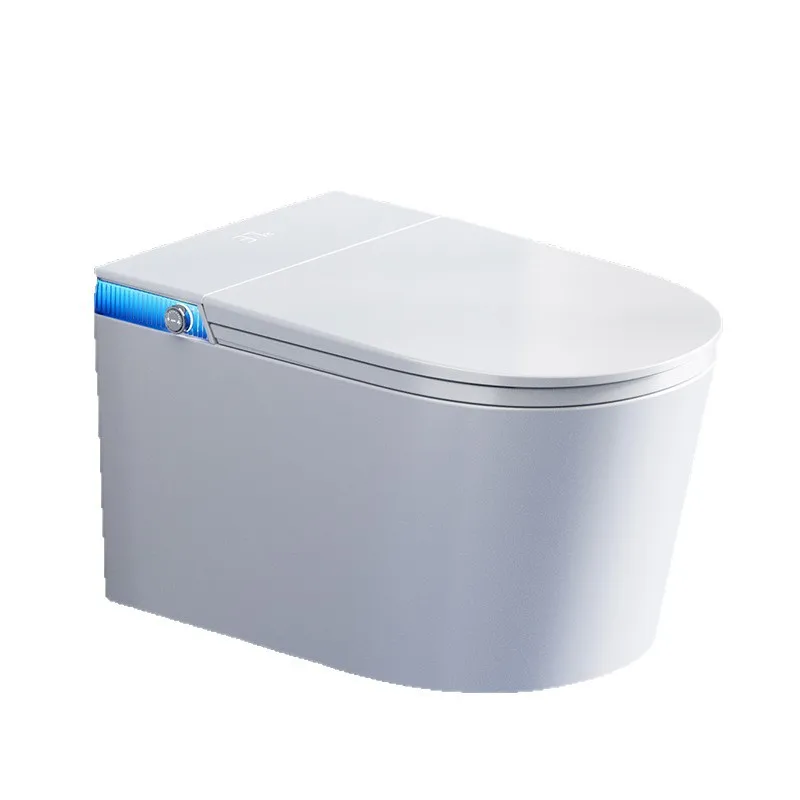 

Wall-mounted smart toilet household siphon automatic built-in water tank suspension small apartment wall-mounted toilet