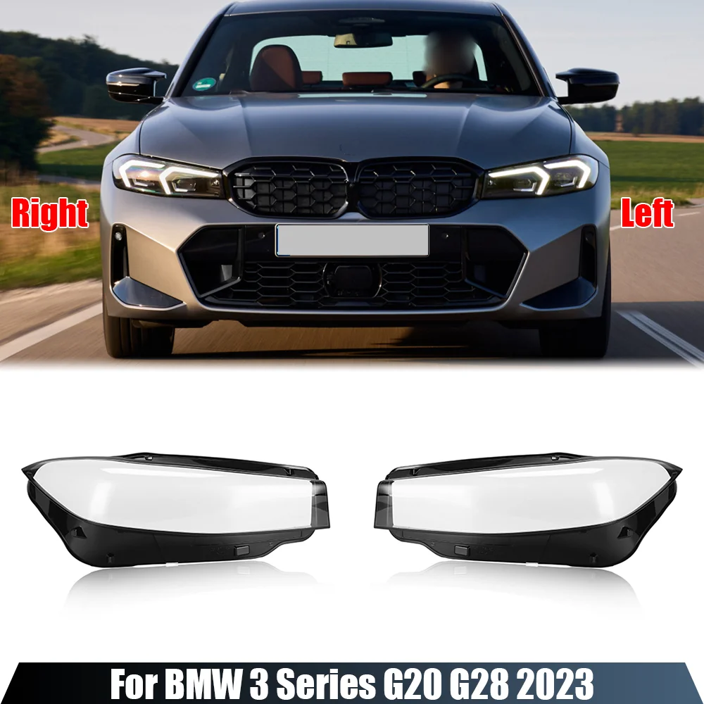 

For BMW 3 Series G20 G28 2023 Front Headlamp Cover Headlight Shell Transparent Lampshade Lens Plexiglass Car Accessories