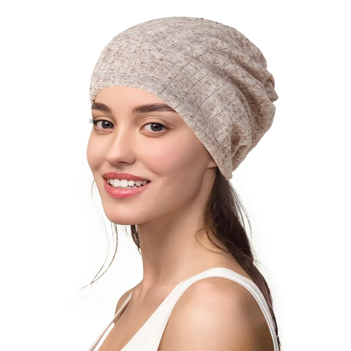 

Muslim Women Beanie Soft Inner Hijab Hat Turban Slouch Cap Baggy Tube Bone Headscarf Hair Loss Head Wraps Warm Bandanas Headband