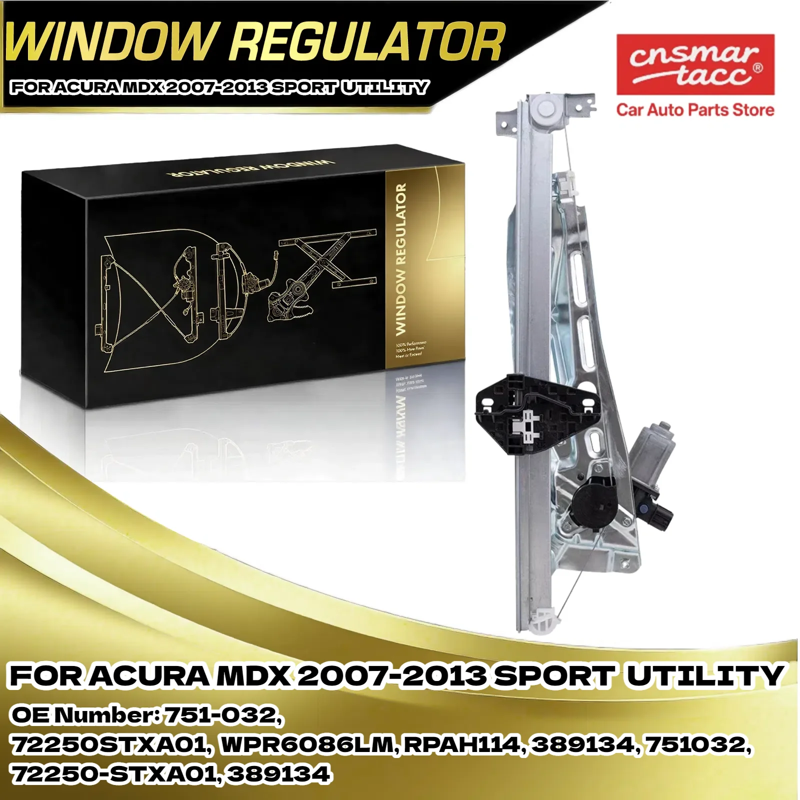 

Передний левый стеклоподъемник с двигателем в сборе для Acura MDX 07-13 72250STXA01, WPR6086LM, RPAH114, 72250-STXA01