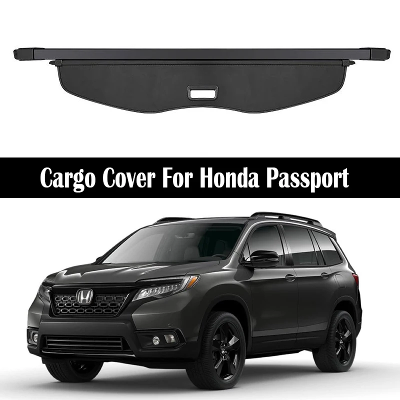 

Rear Trunk Cargo Cover For Honda Passport 2019-2024 Shield Shade Curtain Partition Board Privacy Blinds Security Accessories