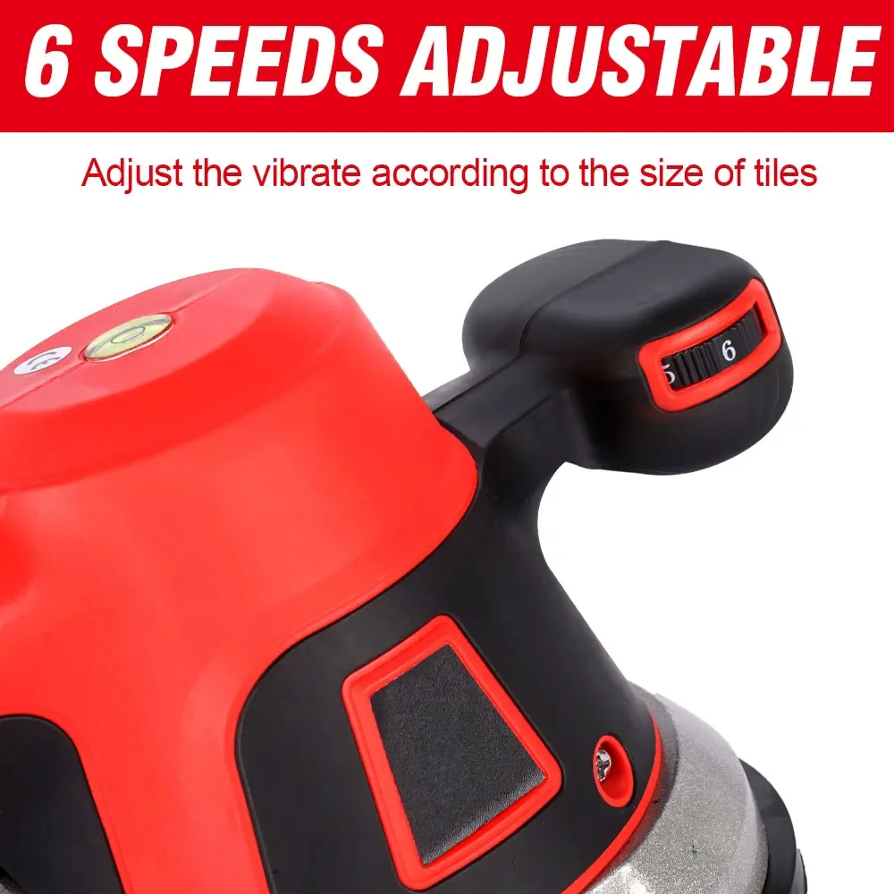 Portable Wireless Tiler Vibrator Tiling Machine 6 Speed Automatic Tiles Adjustment Suction Cup Power Tool For Makita 18V Battery