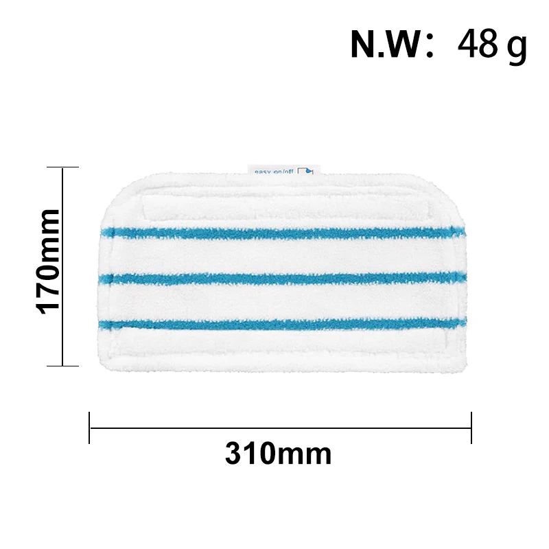 وسادات ممسحة بديلة لممسحة البخار بلاك + ديكر FSM 1610/ FSM 1630/FSM 1600/FSM 1620 قطع غيار ملحقات وسادة التطهير القابلة للغسل