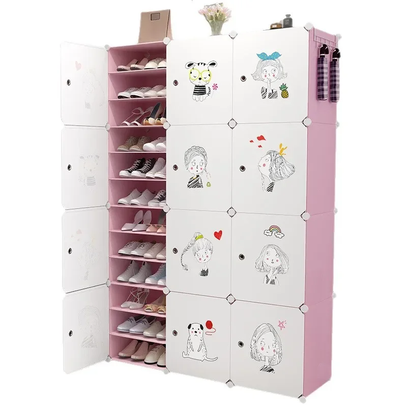 

Shoe rack, simple household door, good-looking interior, storage artifact, dust-proof dormitory, bedroom, rental house, plastic