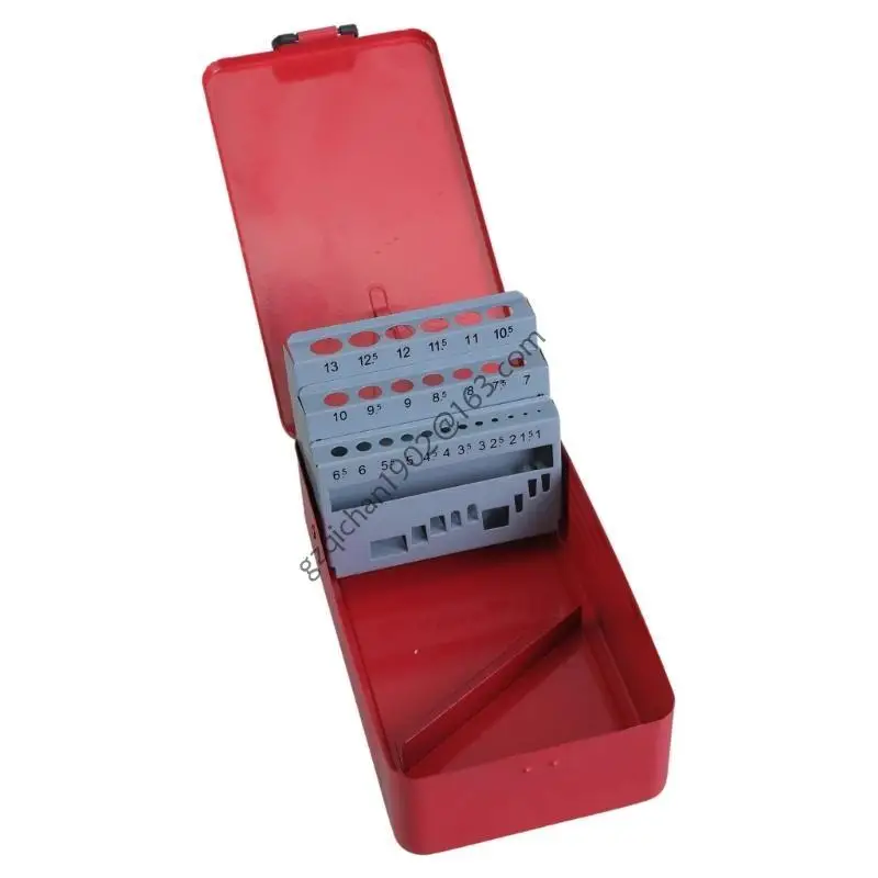 

X7AB Easy Carry Metal Drill Bit Storage Box Drill Bit Holder for Easy OrganizationD