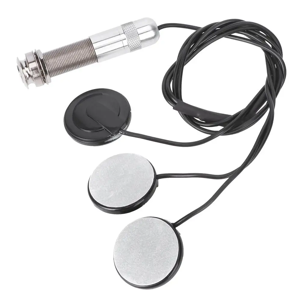 6.35mm Piezo Pickup Transducer Set for guitar Ukulele Instruments  3 Sensors, Musical Accessory image 2