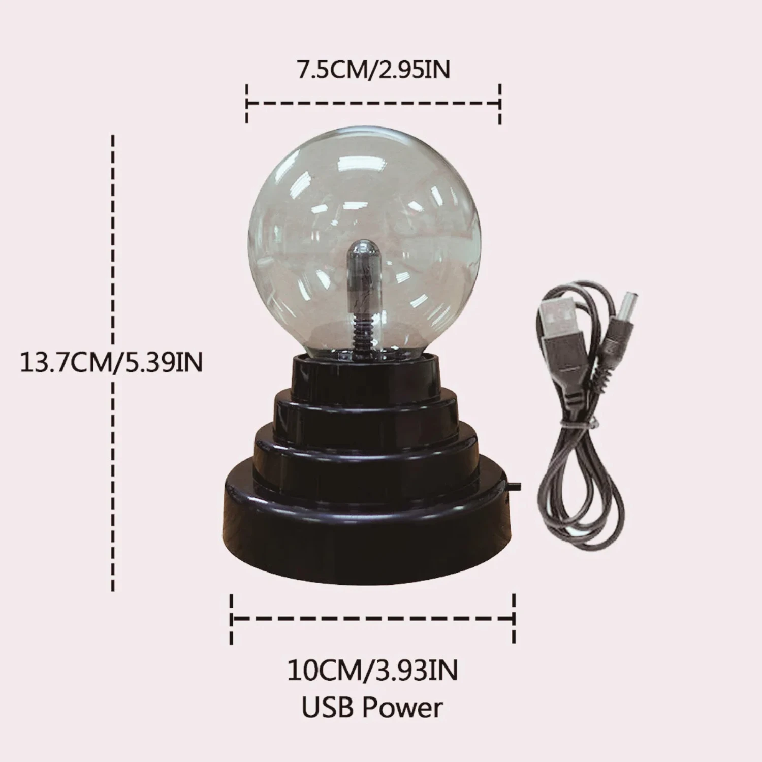 Perfect Magic Plasma Ball Lamp - Mesmerizing Atmosphere for Occasion, Touch Sensitive Night Light for Children, Birthday & Chris