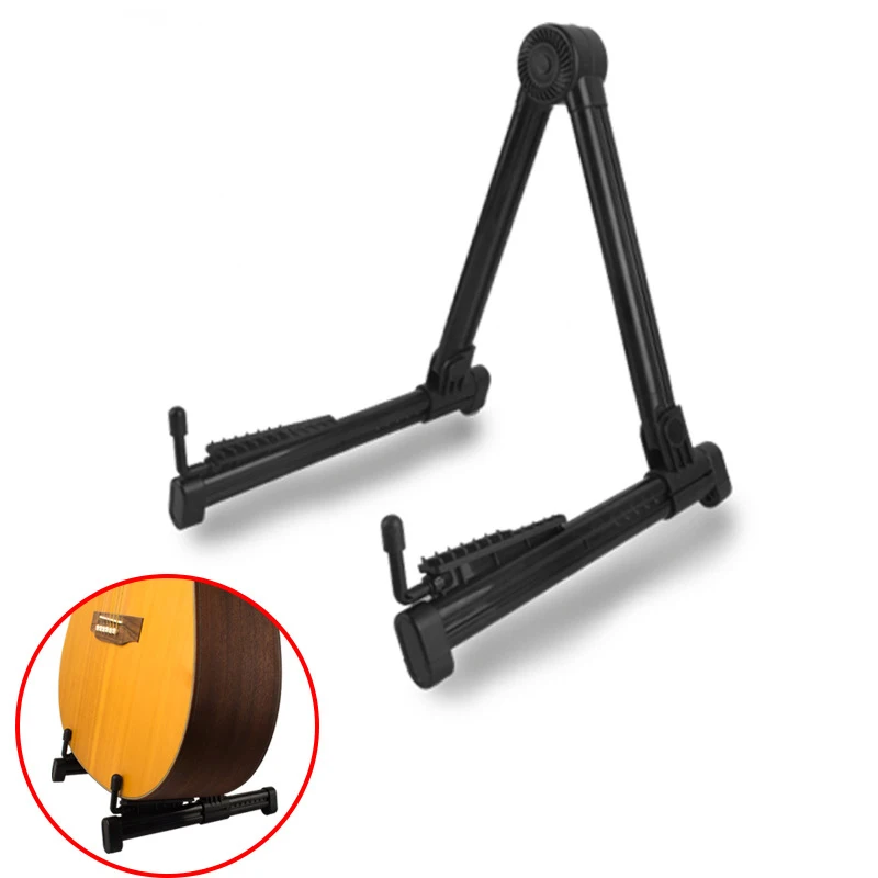 

Professional Guitar Stand Universal Ukulele Violin Bass Folding Bracket Anti-slip A-Frame Musical Rack Holder Guitar Accessories