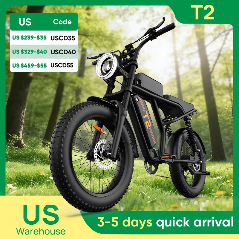 

URLIFE T2 1500 Вт электронный велосипед 48 В 15,6 Ач аккумулятор 28MPH 100Mi диапазон 20X4 "толстая шина Бесплатная доставка