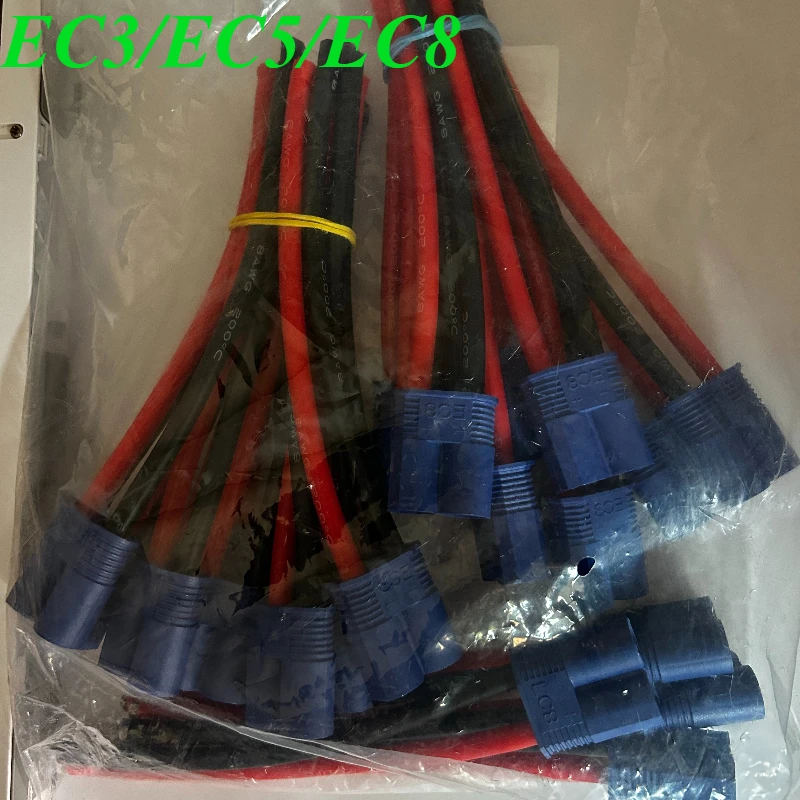 EC3 14/10/8AWG EC5 EC8 Male Female Connector  Emergency Starting Power Bullet Banana Plug Cable for RC Battery Toys Pigtail Wire