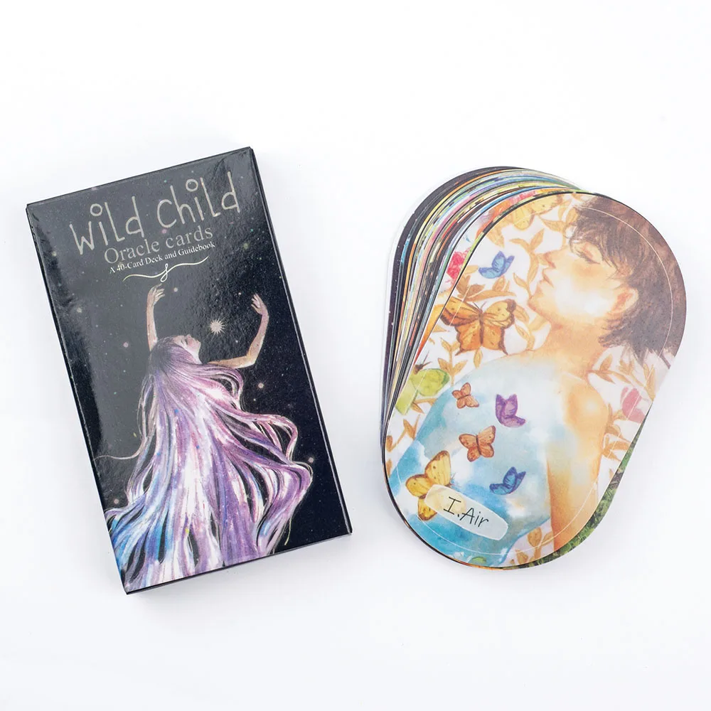 Wild Child Oracle-Karten, Tarot-Deck, 40 Stück, 10,3 x 6 cm, für Wissen, Heilung und Familienfeiern, Freizeit, Unterhaltung, Spielkarte – Detail 5