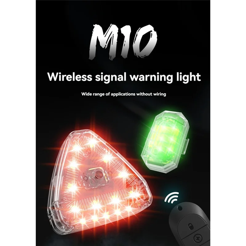 【スーパーディール】LED ストロボライト ミニワイヤレス ストロボライト USB 充電 防水 防塵 ドローン 車 トラック バイク RC ボート用