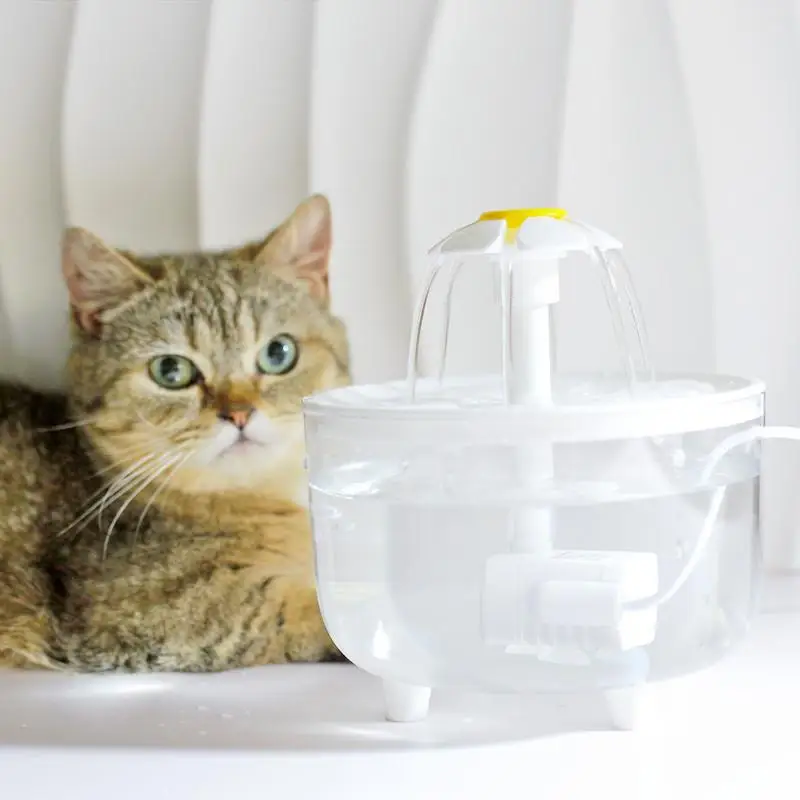 Auto Circulating Pets Water Fountain USB Electric Mute Cat Dog Drinker Bowl 1500mL Recirculate Filtring Water Dispenser