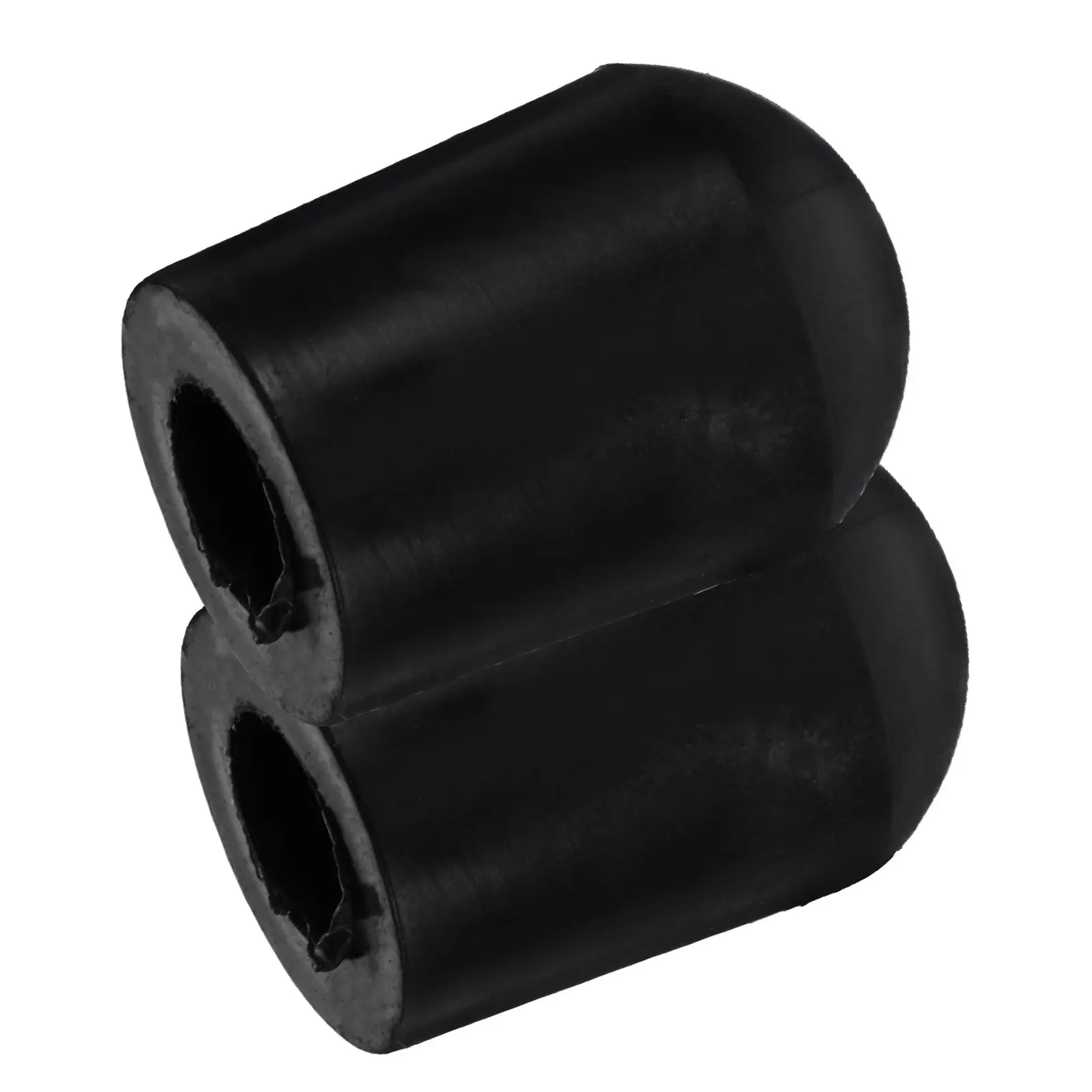 2Pcs Double Bass Endpin Black Rubber Protectors Stopper Caps Precision Fit Sound Optimizing Grip Portable Indoor Outdoor Use